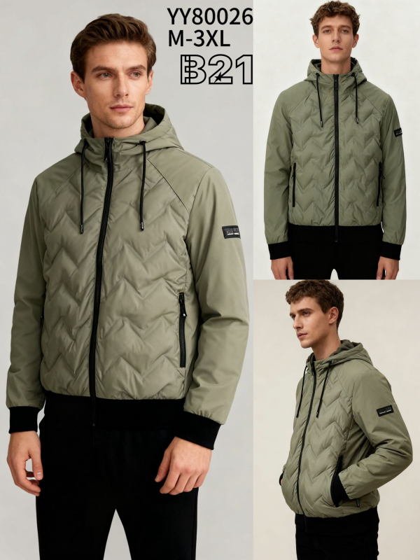 Kurtka męska cienka Roz M-3XL, 1 Kolor Paczka 5 szt